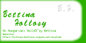 bettina hollosy business card